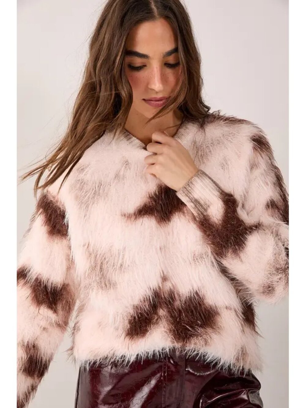 NWT New Nasty Gal Fluffy Tie Dye Jumper Size S